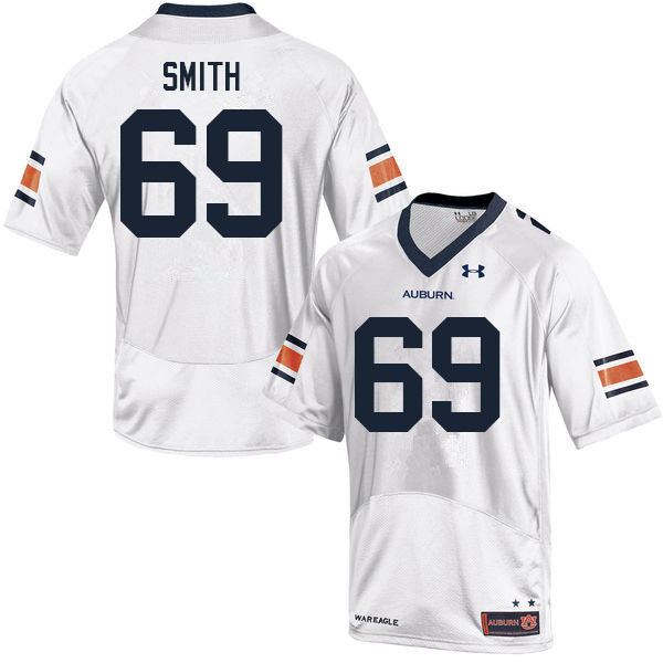 Men's Auburn Tigers #69 Colby Smith White 2021 College Stitched Football Jersey